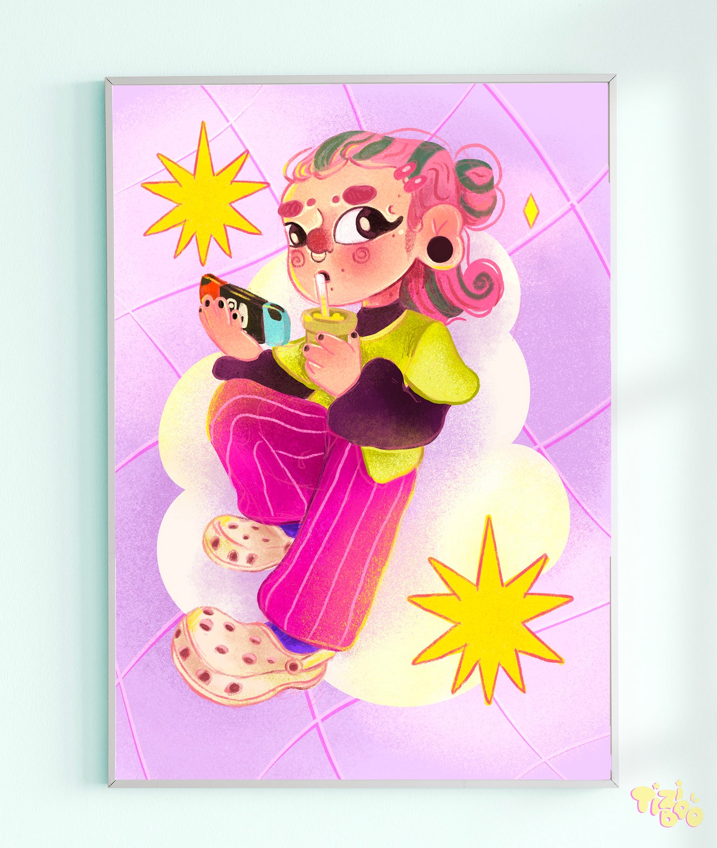 Gamer Girl Art Print