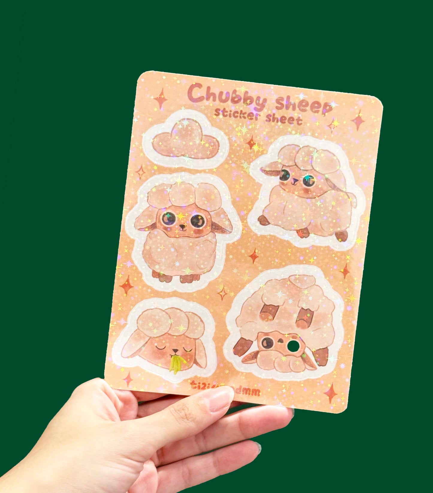 Chubby Sheep Sticker Sheet Cute Planner