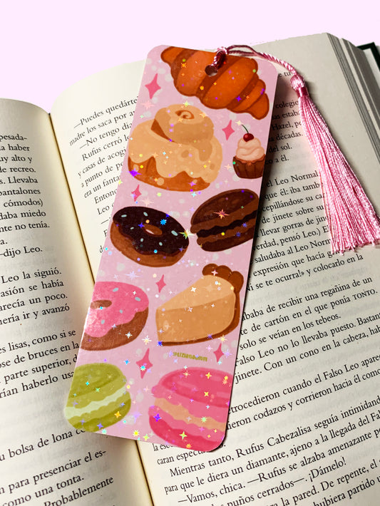 Delicious Pastries Bookmark Sweets Cinnamon Bakery Macaron