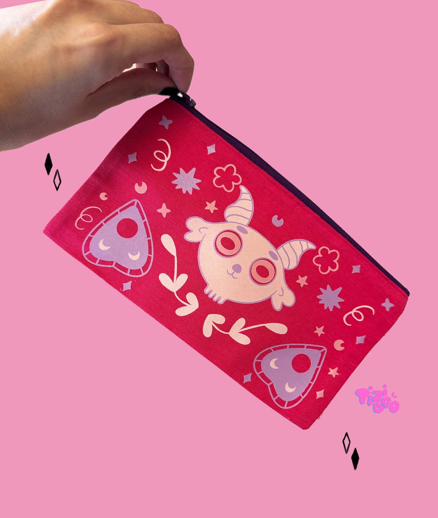 Pink Spooky Lamb Pouch